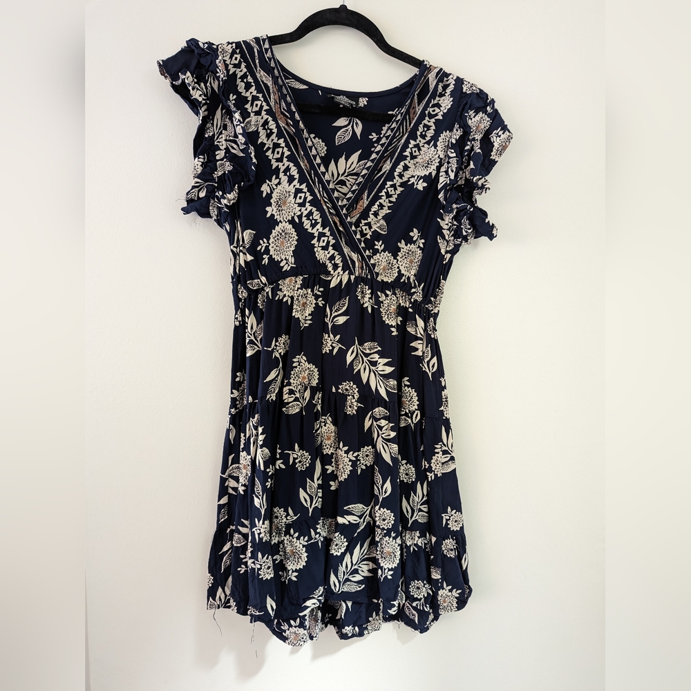 Dark Blue Patterned dress